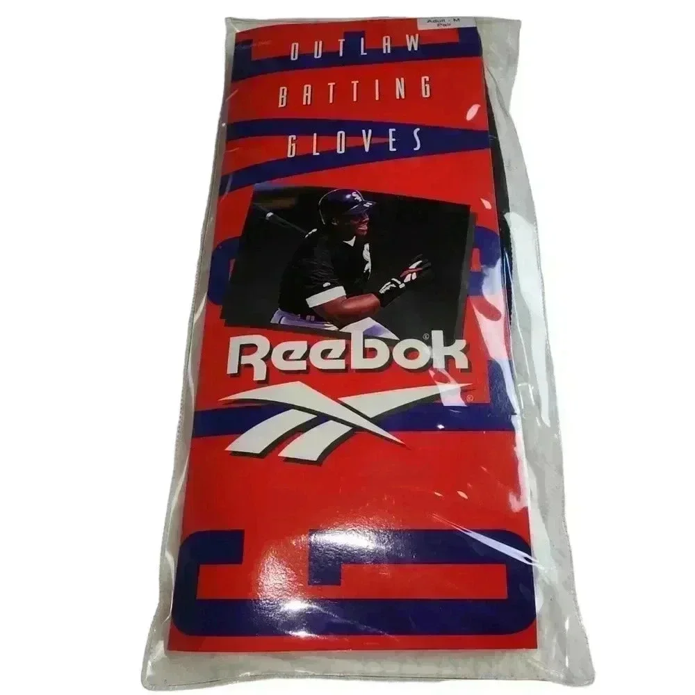 Reebok Outlaw batting gloves black NOS NWT Large - Picture 4 of 5